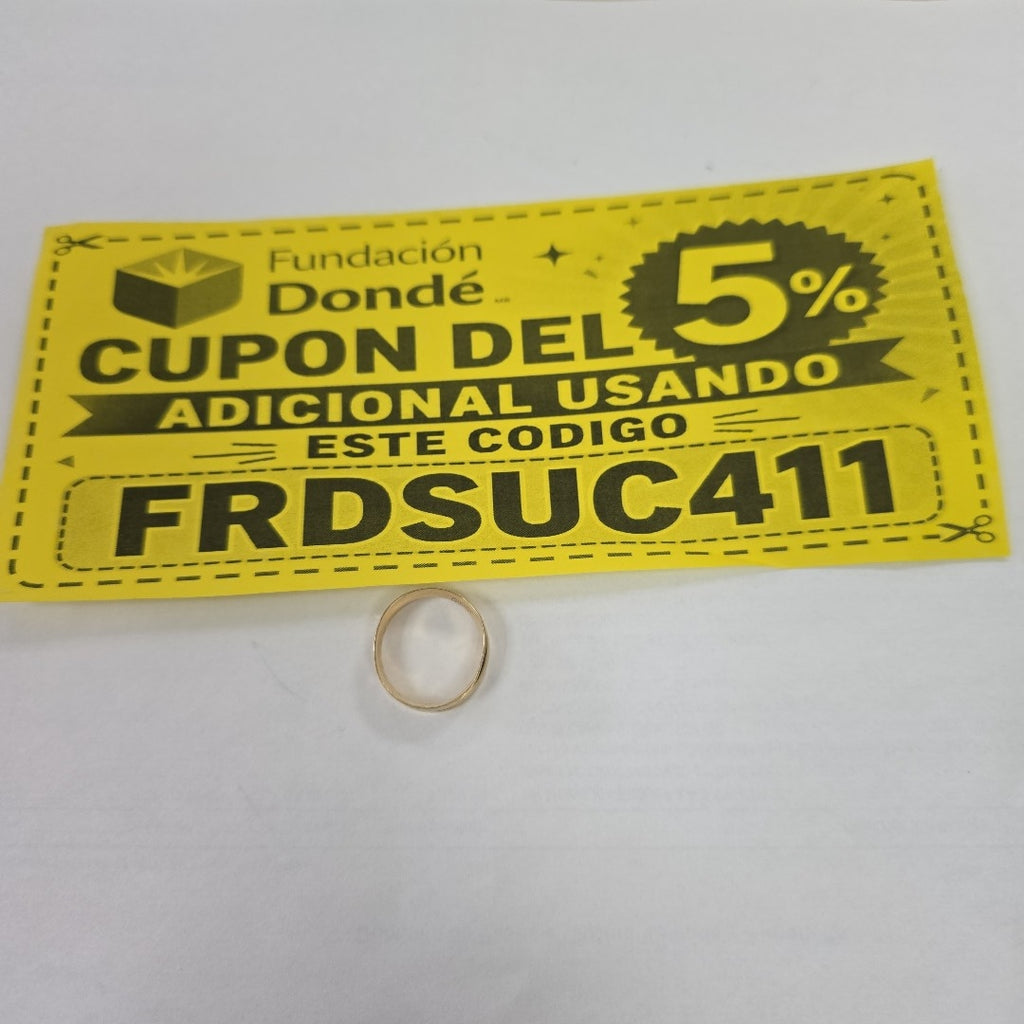 ARGOLLA ORO 14 K 3.1 GRMS (SEMINUEVO)