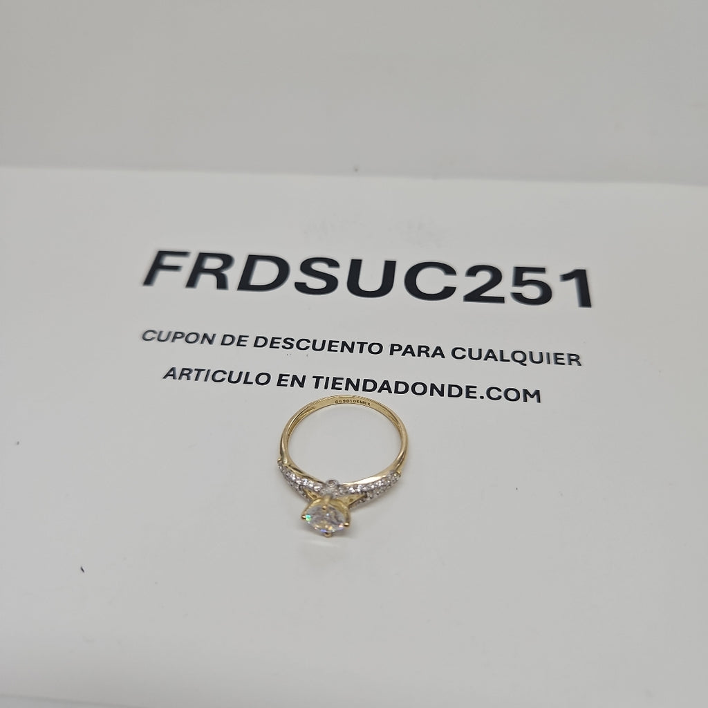 SOLITARIO ORO 10 K 1.8 GRMS (SEMINUEVO)