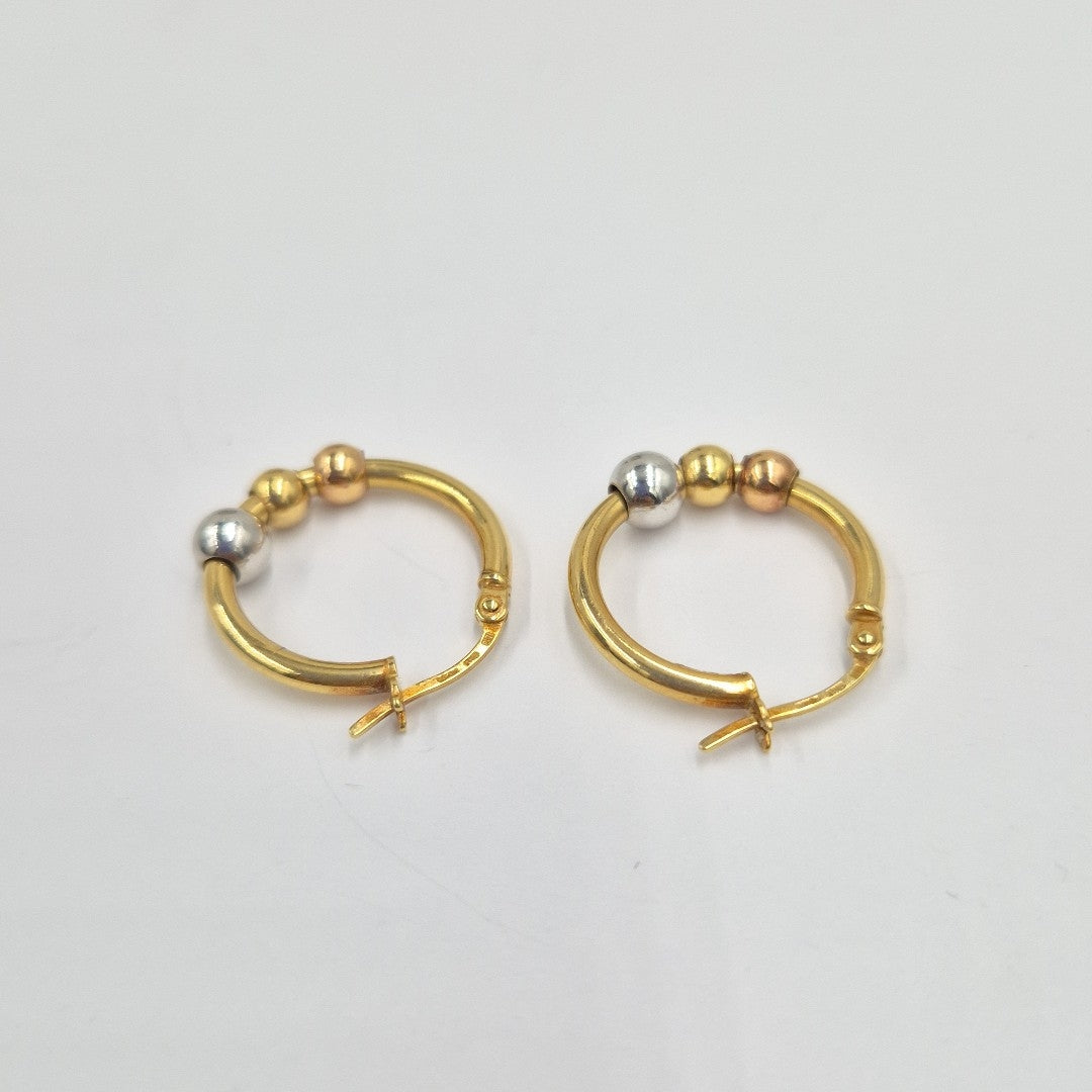 ARRACADAS PAR ORO 14 K 1,80 GRMS (SEMINUEVO)