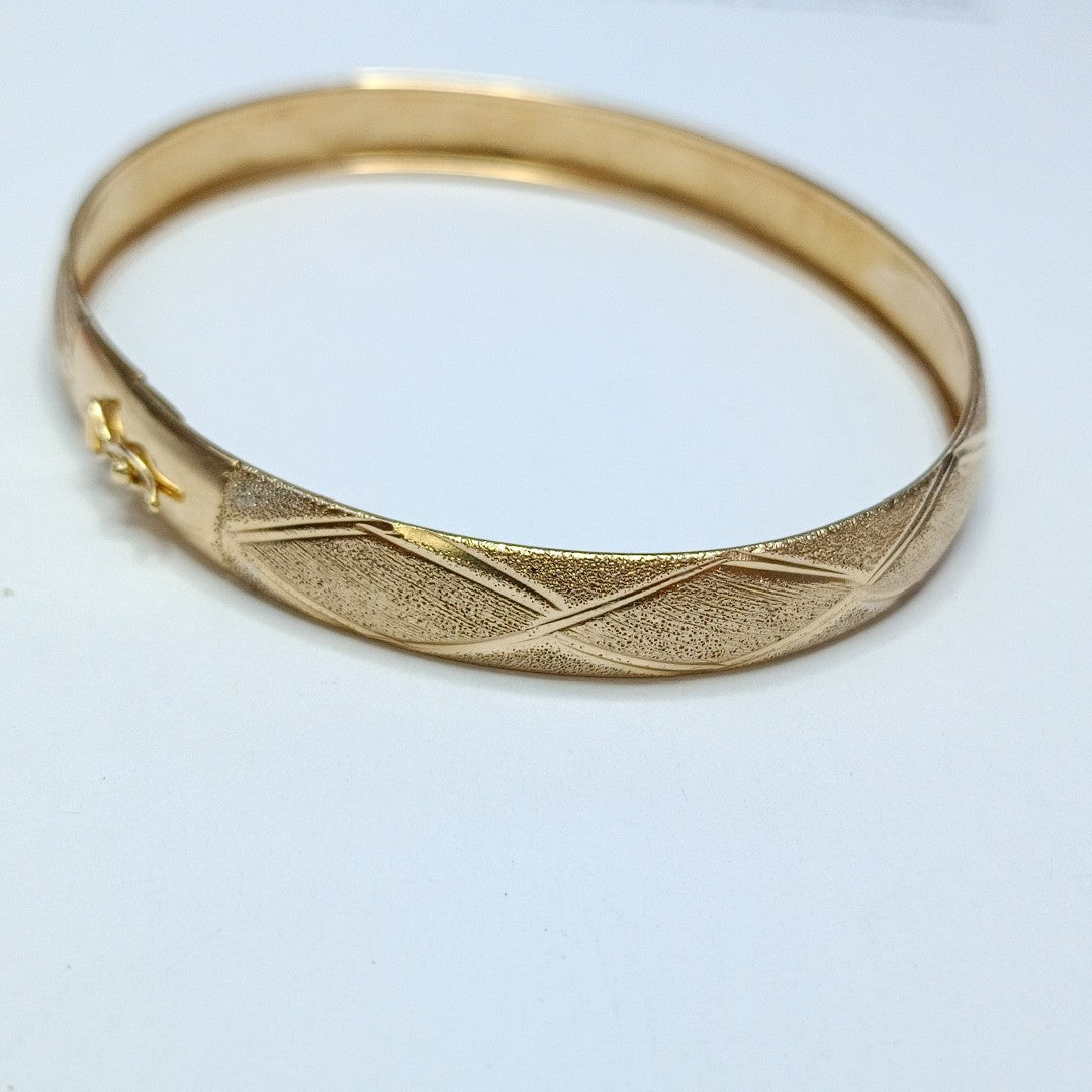 PULSERA RIGIDA ORO 14 K 7,50 GRMS (SEMINUEVO)