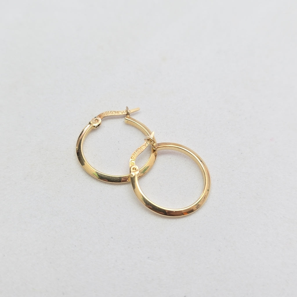 ARRACADAS PAR ORO 14 K 1.5 GRMS (SEMINUEVO)