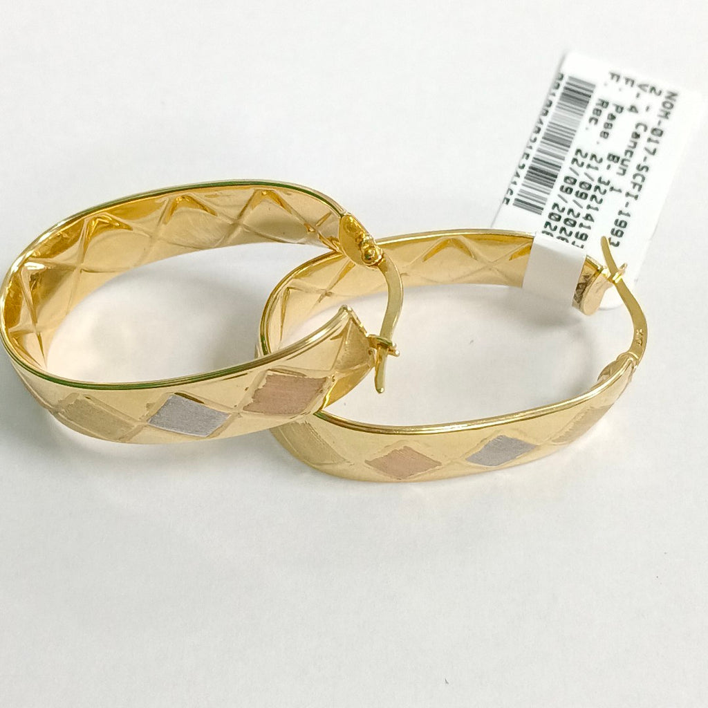 ARRACADAS PAR ORO 14 K 5.4 GRMS (SEMINUEVO)