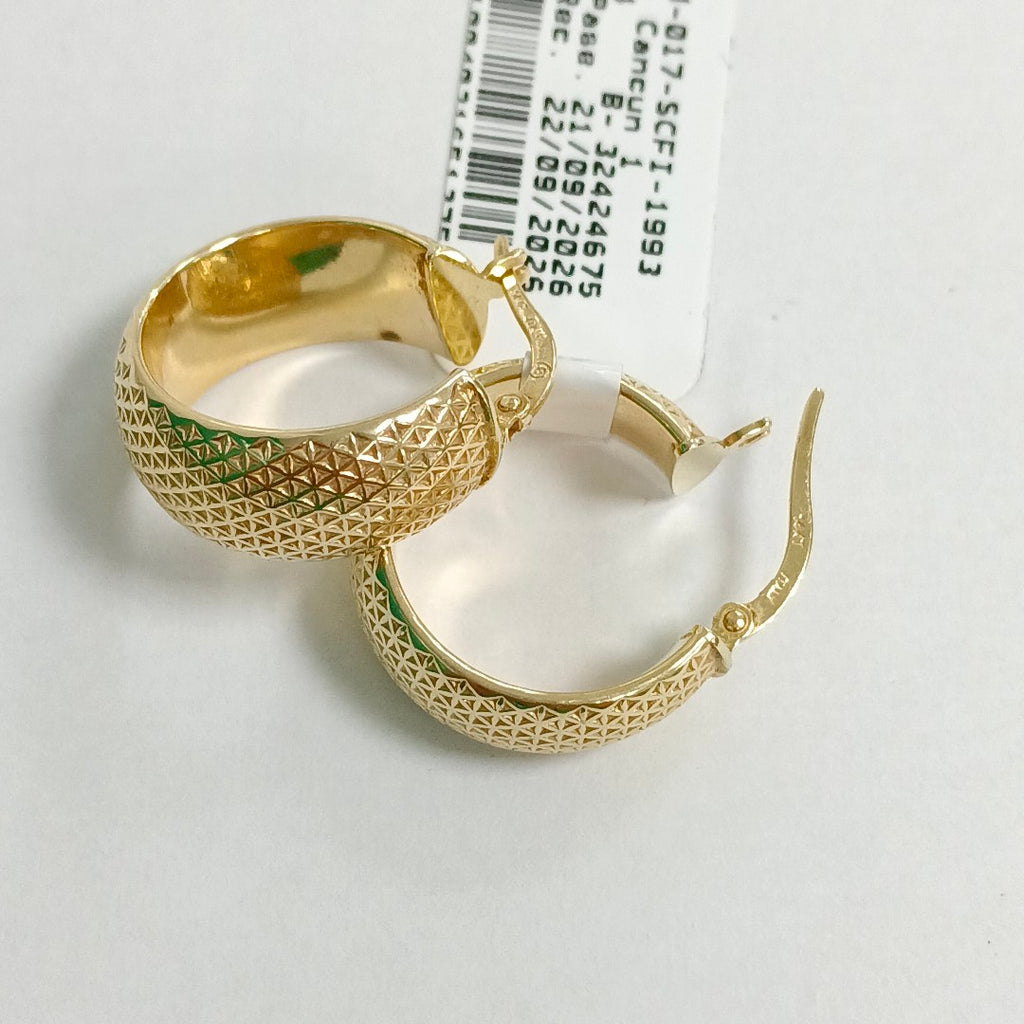 ARRACADAS PAR ORO 14 K 3,10 GRMS (SEMINUEVO)