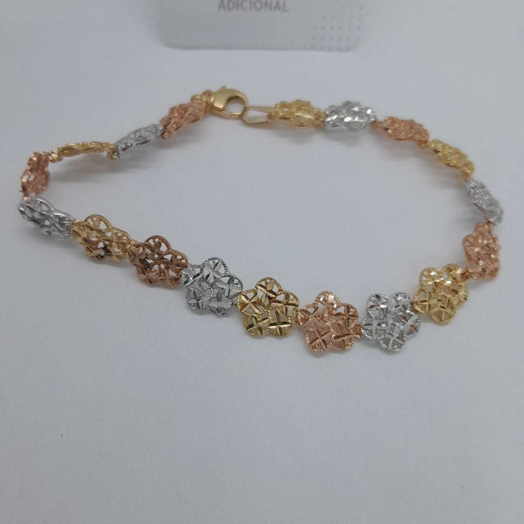 PULSERA ORO COMBINADO 10 K 3,10 GRMS (SEMINUEVO)