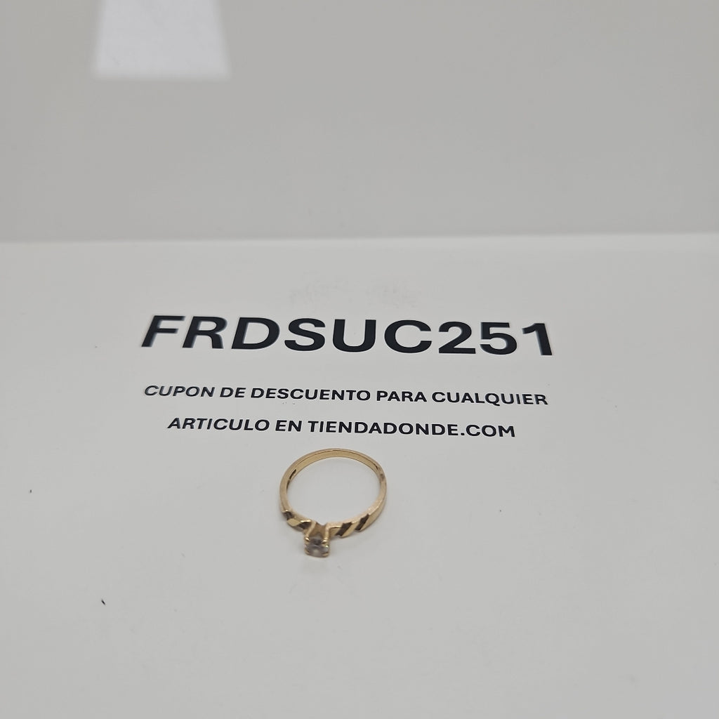 SOLITARIO ORO 14 K 1.7 GRMS (SEMINUEVO)