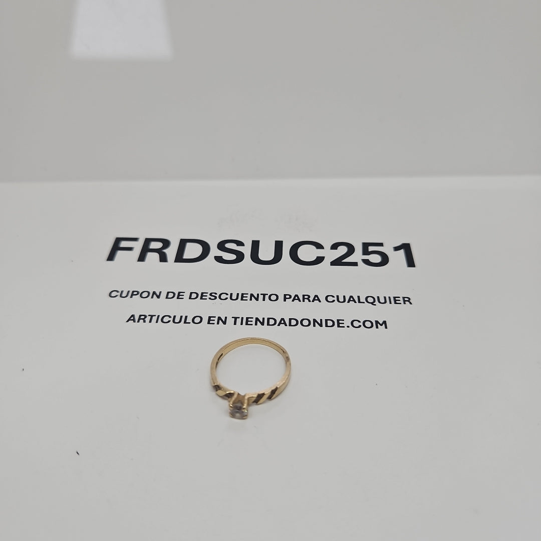 SOLITARIO ORO 14 K 1.7 GRMS (SEMINUEVO)