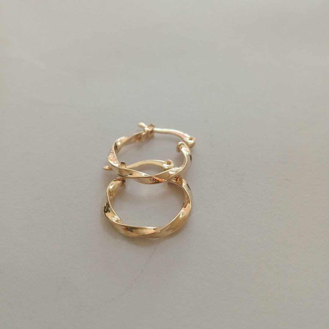 ARETES ARRACADAS TORZAL 14K 1.1 GR (NUEVO)