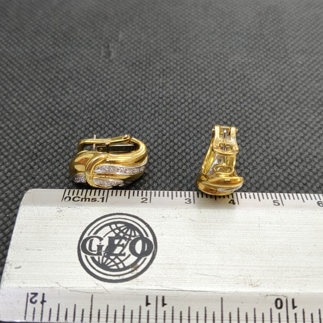 ARETES PAR ORO 14 K 11,60 GRMS (SEMINUEVO)