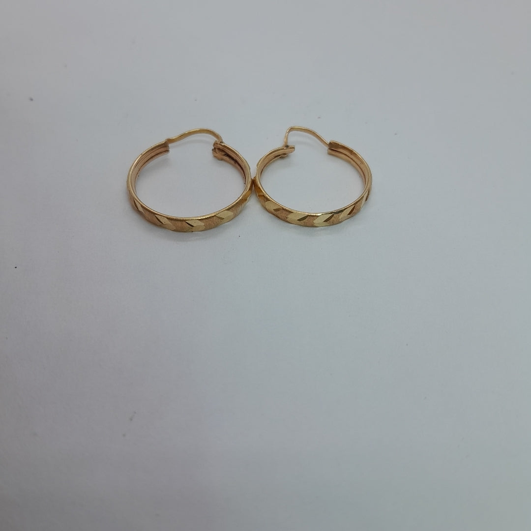 ARRACADAS PAR ORO 14 K 2,00 GRMS (SEMINUEVO)