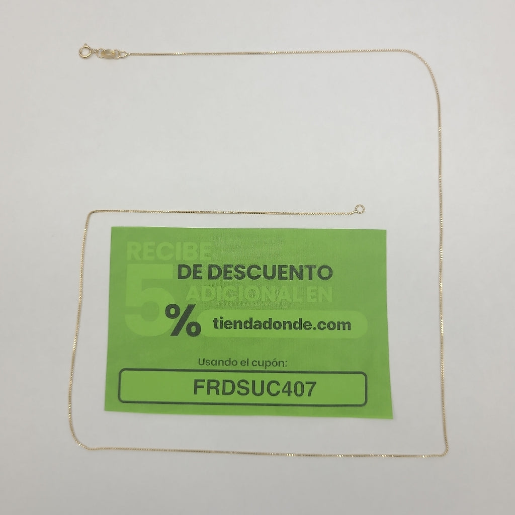 CADENA VENECIANO 14K 55 CM 1.7 GR (NUEVO)