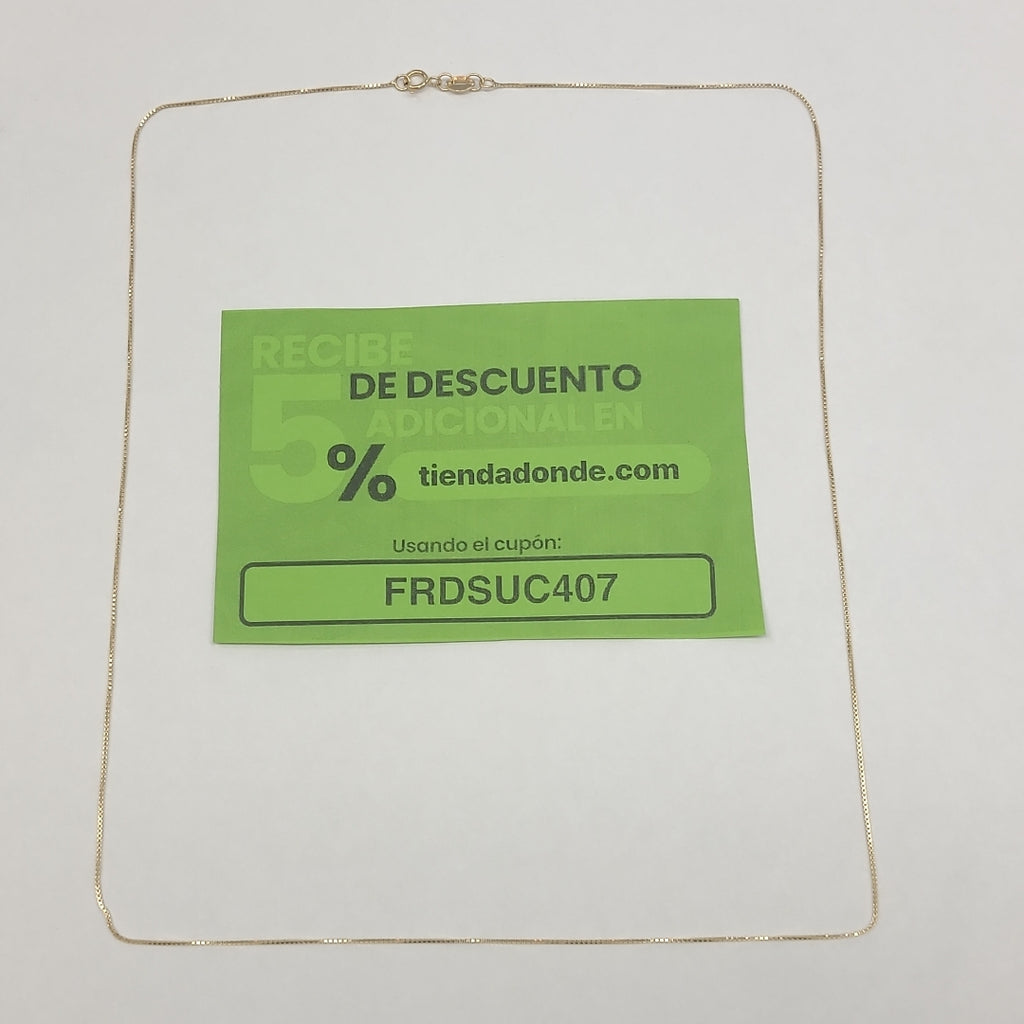 CADENA VENECIANO 14K 55 CM 1.7 GR (NUEVO)