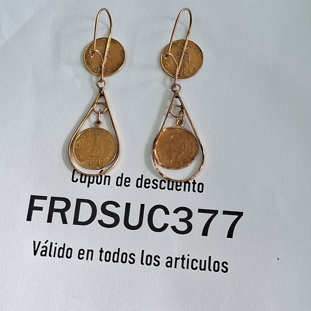 ARETES PAR ORO 10 K 4 GRMS (SEMINUEVO)