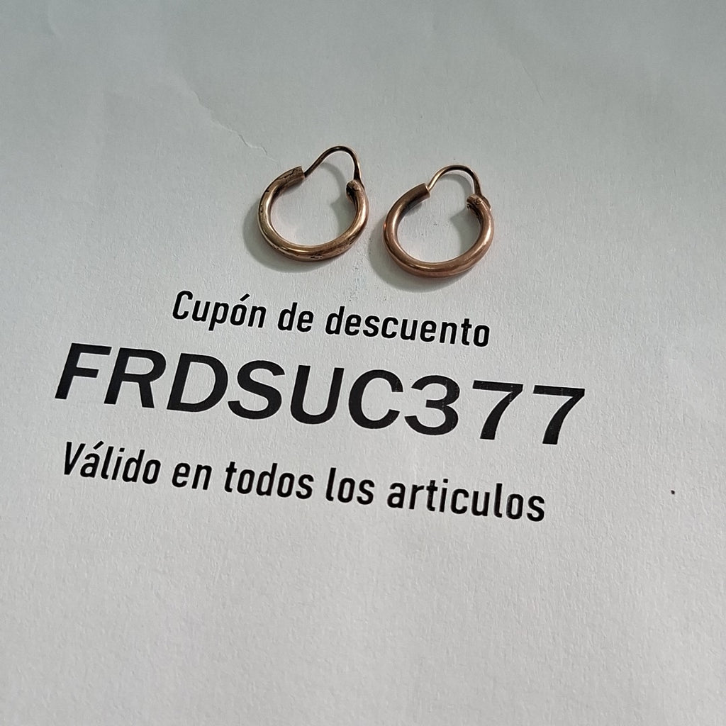 ARRACADAS PAR ORO 8 K 1.1 GRMS (SEMINUEVO)