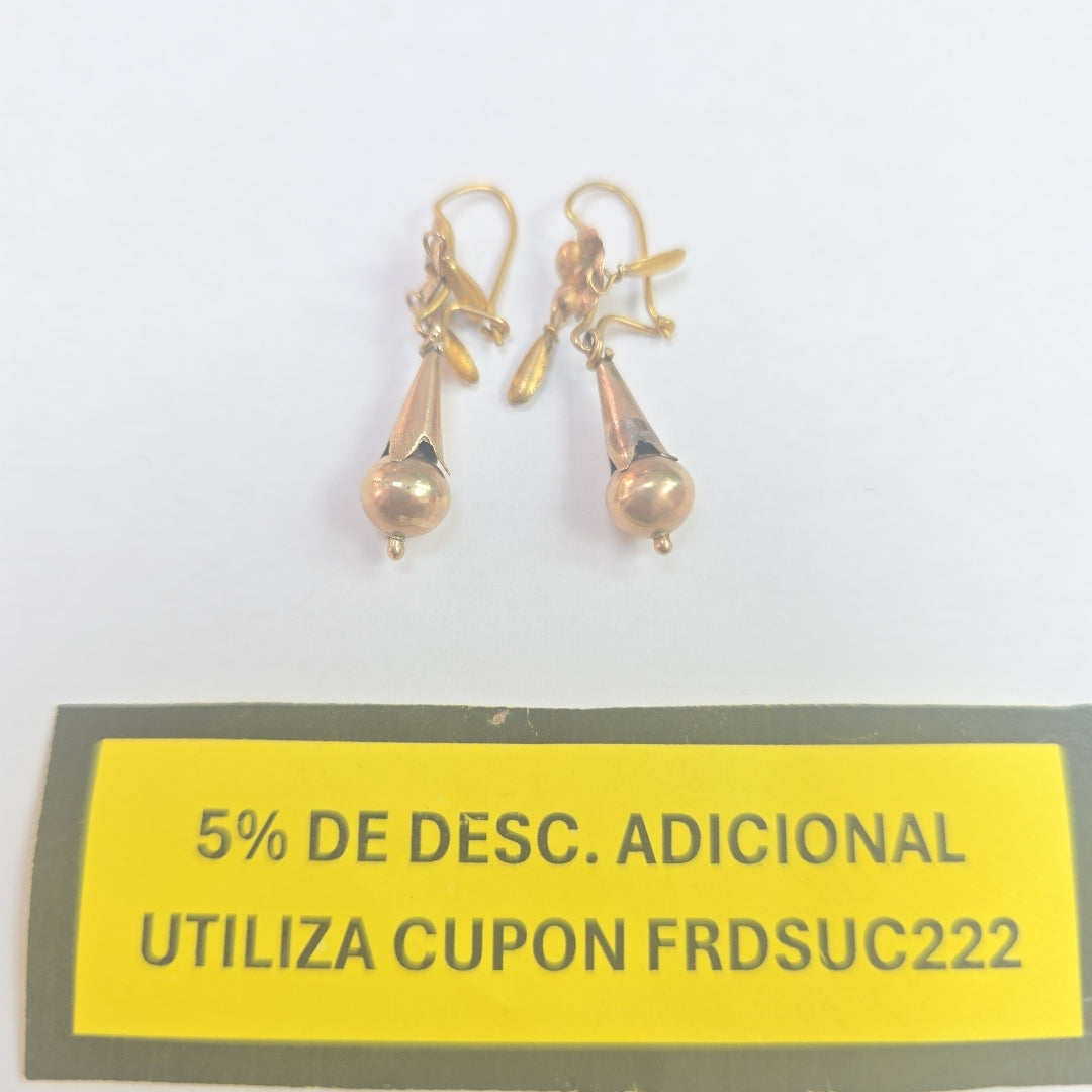 ARETES PAR ORO 10 K 2,20 GRMS (SEMINUEVO)