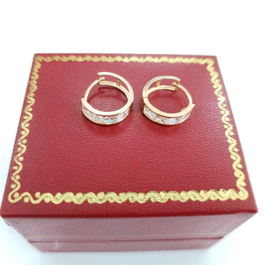 ARRACADAS PAR ORO 14 K 1,20 GRMS (SEMINUEVO)