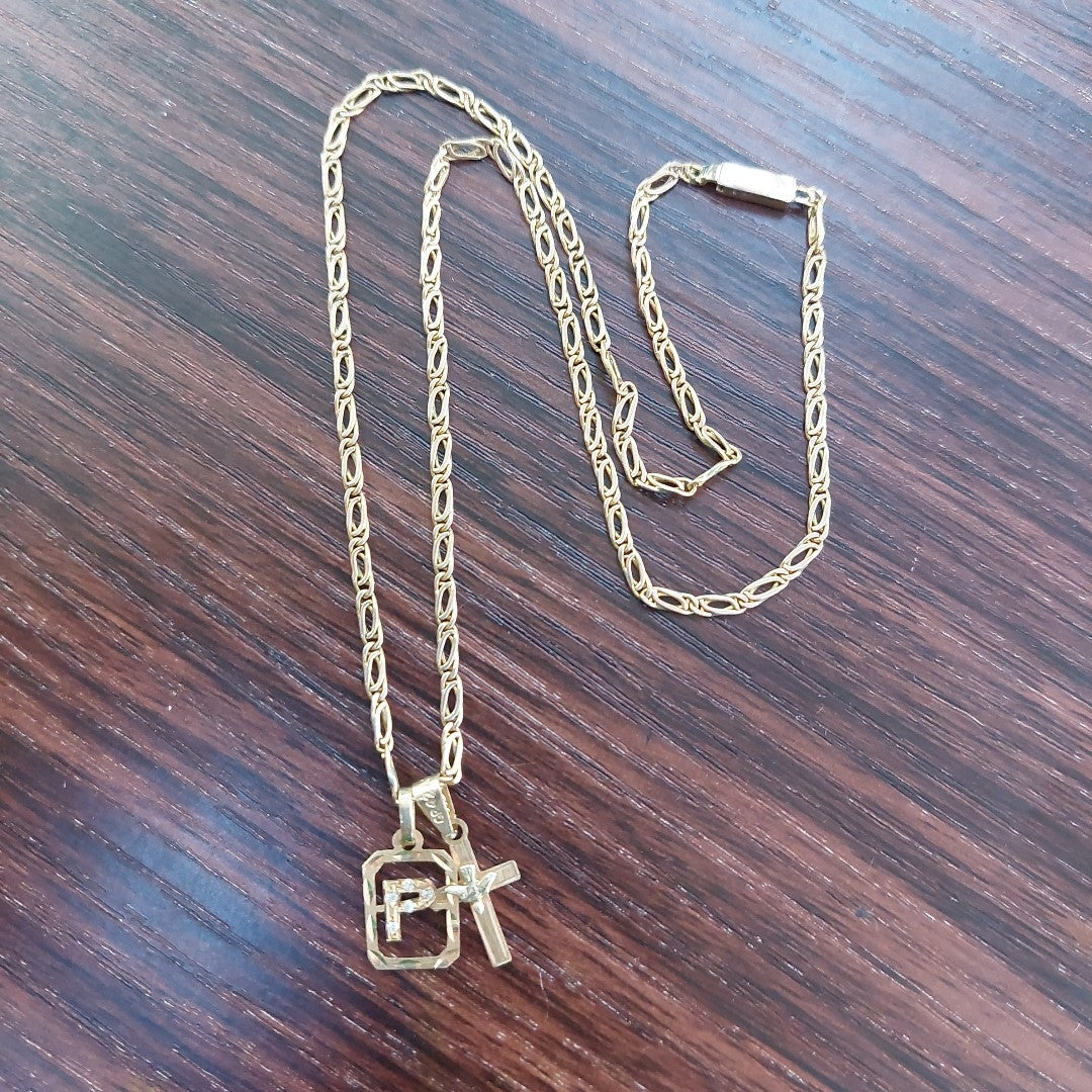 CADENA, DIJE ORO 8 K 4.5 GRMS (SEMINUEVO)