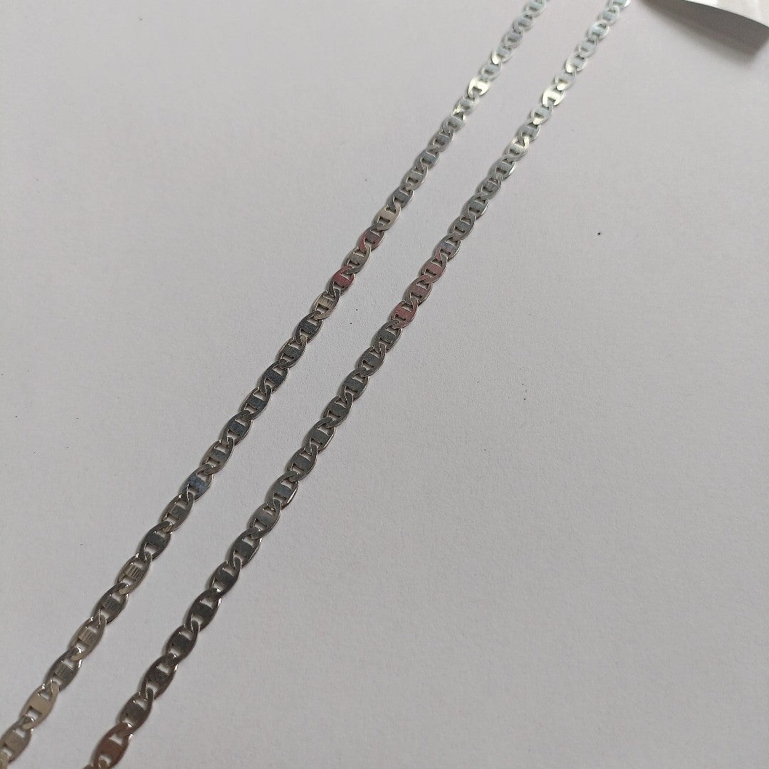 CADENA TEJIDO GUCHI PLATA .925 60 CM 8.8 GR (NUEVO)