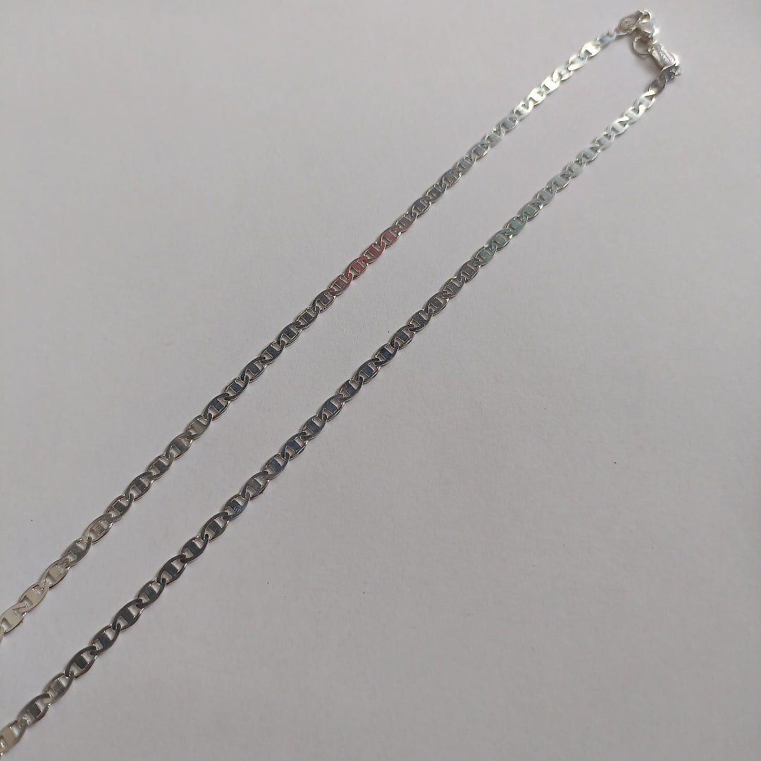 CADENA TEJIDO GUCHI PLATA .925 60 CM 9.3 GR (NUEVO)