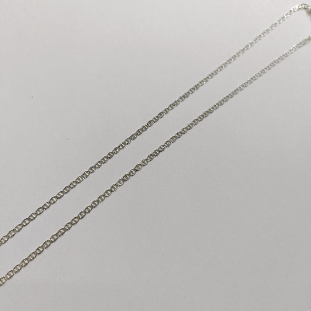 CADENA TEJIDO GUCHI PLATA .925 60 CM 3.7 GR (NUEVO)