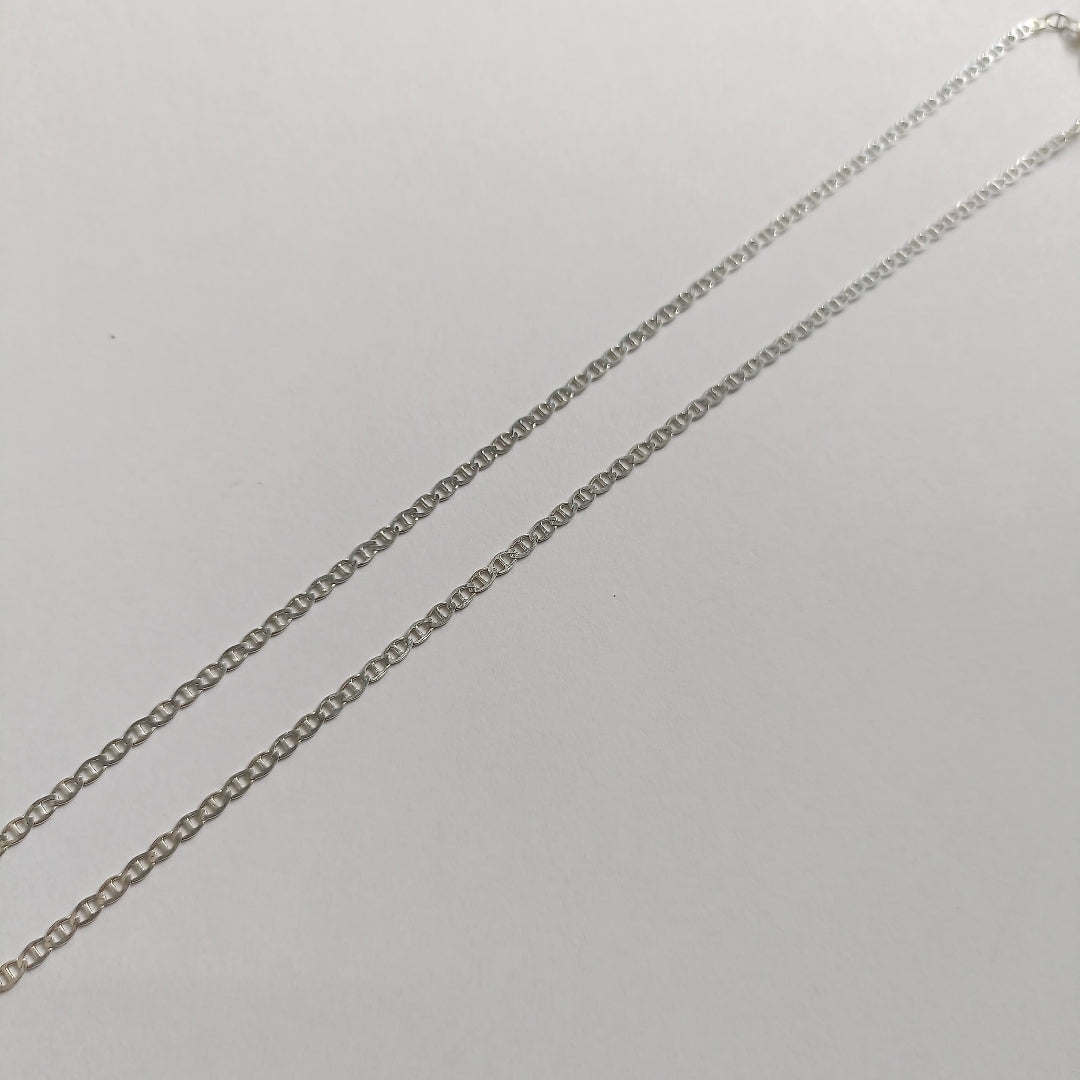 CADENA TEJIDO GUCHI PLATA .925 60 CM 3.7 GR (NUEVO)