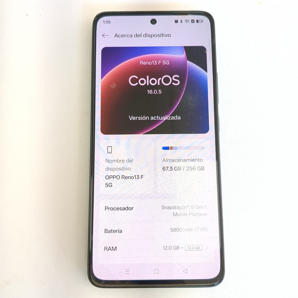 CELULAR OPPO RENO 13F 5G CPH2699 (2025) 256 GB 12 GB RAM (SEMINUEVO)