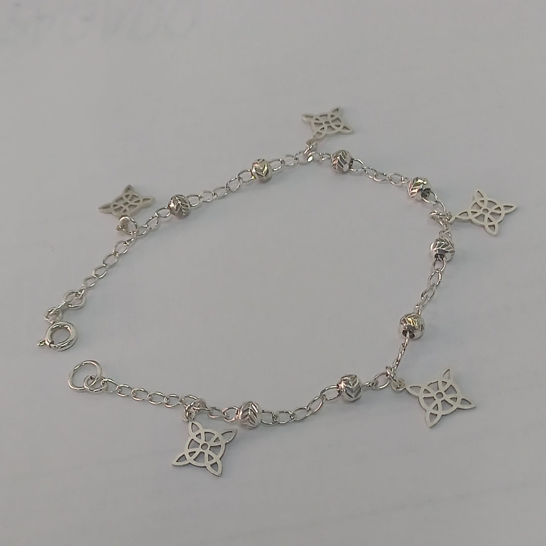 PULSERA TEJIDO ESPECIAL PLATA .925 18 CM 3.2 GR (NUEVO)
