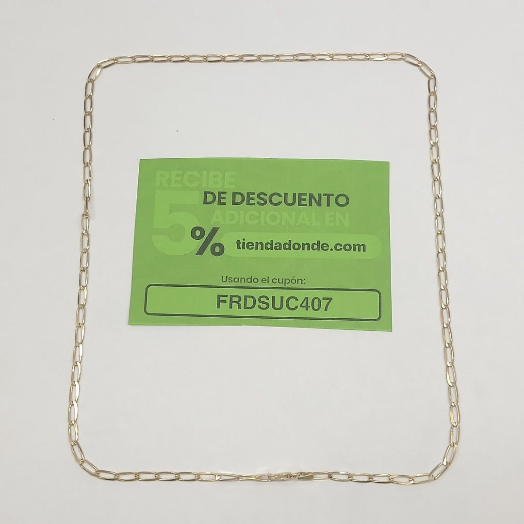 CADENA ESLABON 14K 55 CM 6.6 GR (NUEVO)