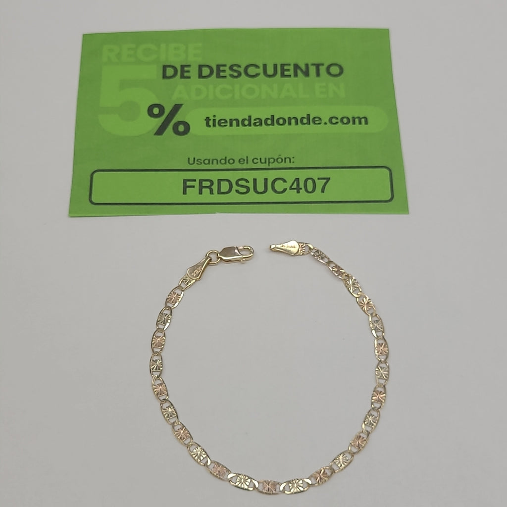 PULSERA GUCHI 14K 18 CM 2.8 GR (NUEVO)