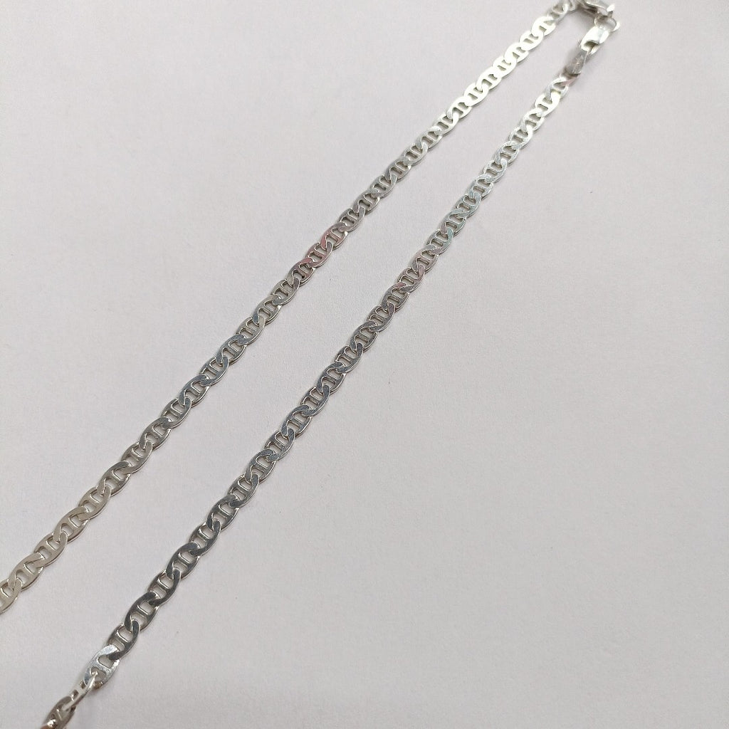 CADENA TEJIDO GUCHI PLATA .925 55 CM 12.6 GR (NUEVO)