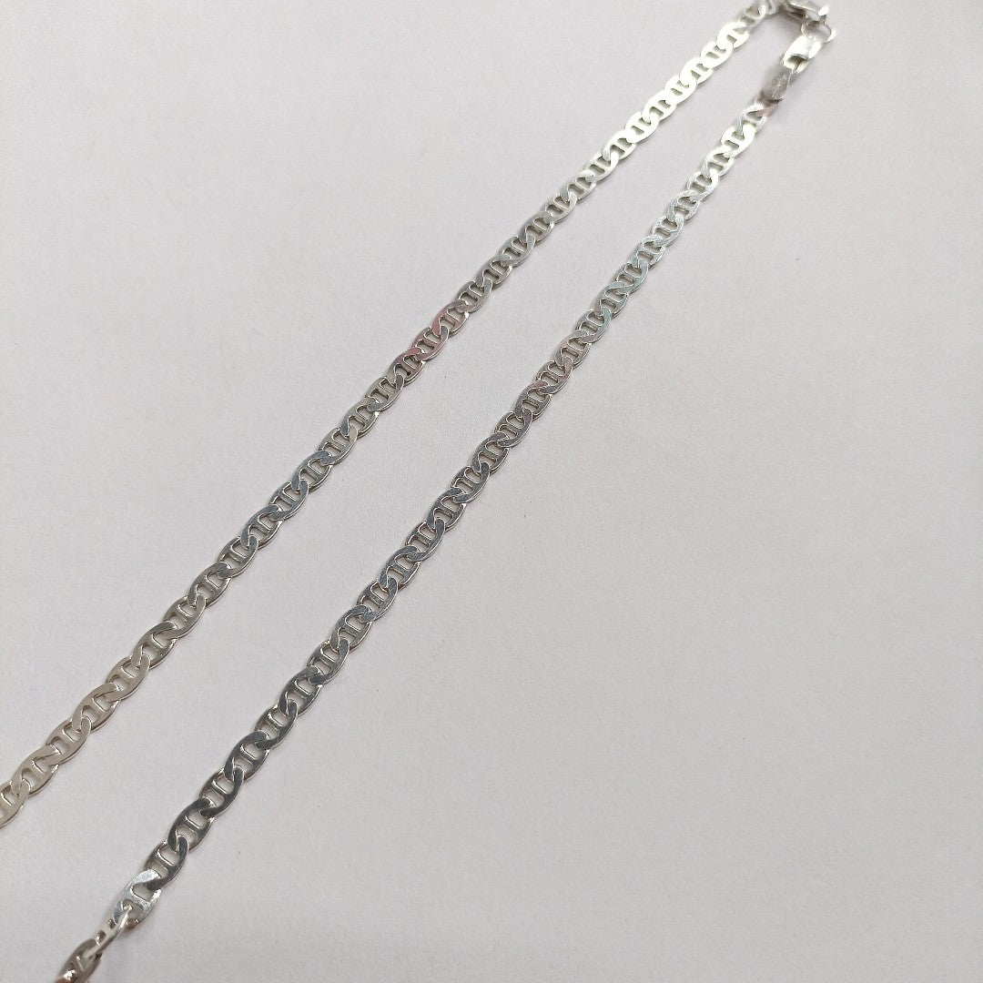 CADENA TEJIDO GUCHI PLATA .925 55 CM 12.6 GR (NUEVO)