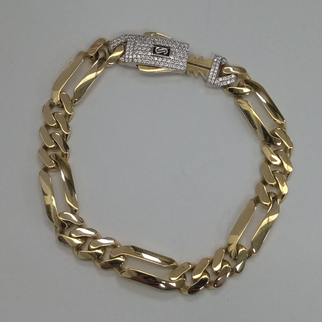 PULSERA CABALLERO MONACO ORO 14K 14.3 (NUEVO)