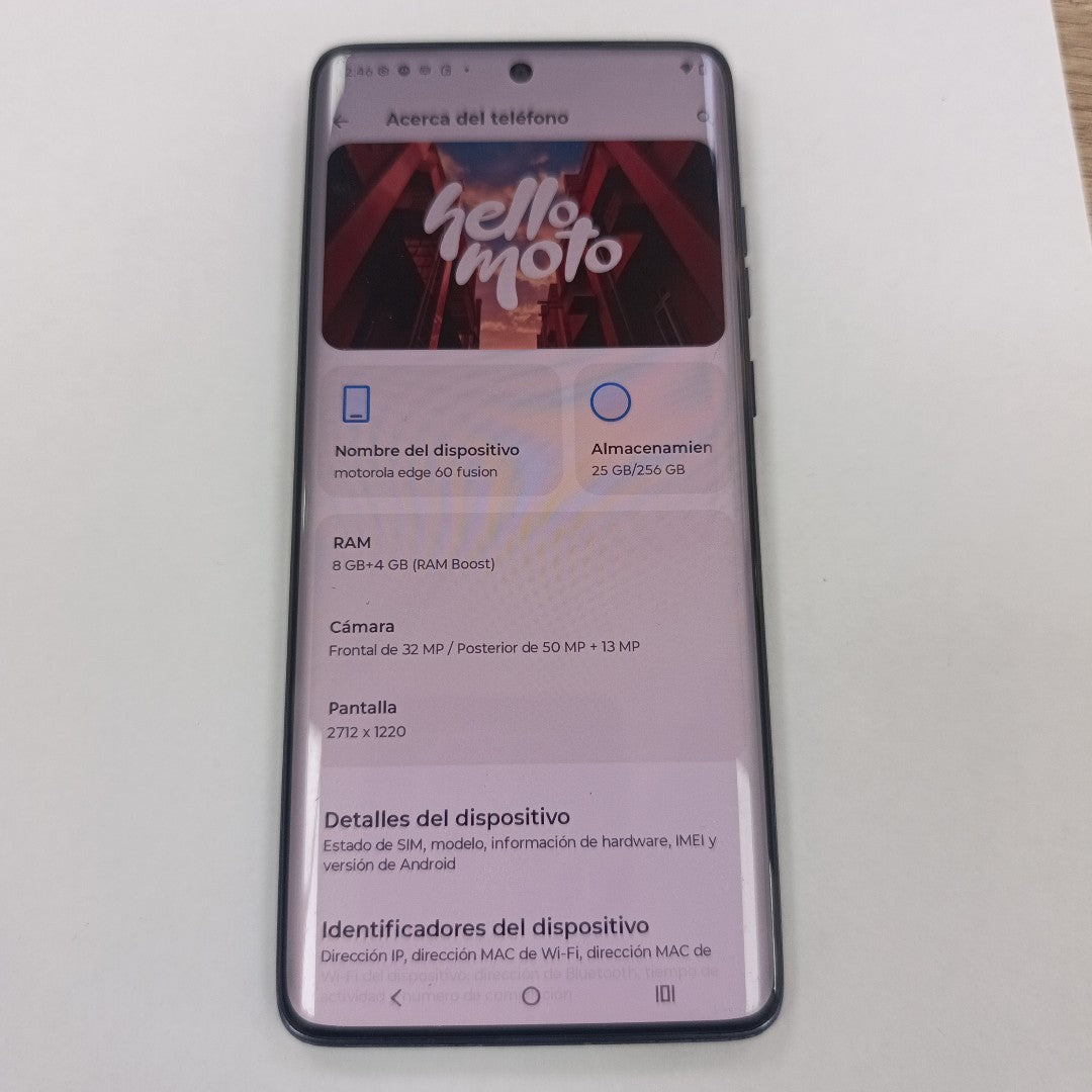 CELULAR MOTOROLA EDGE 60 FUSION XT2503-1 (2025) 256 GB 8 GB RAM (SEMINUEVO)
