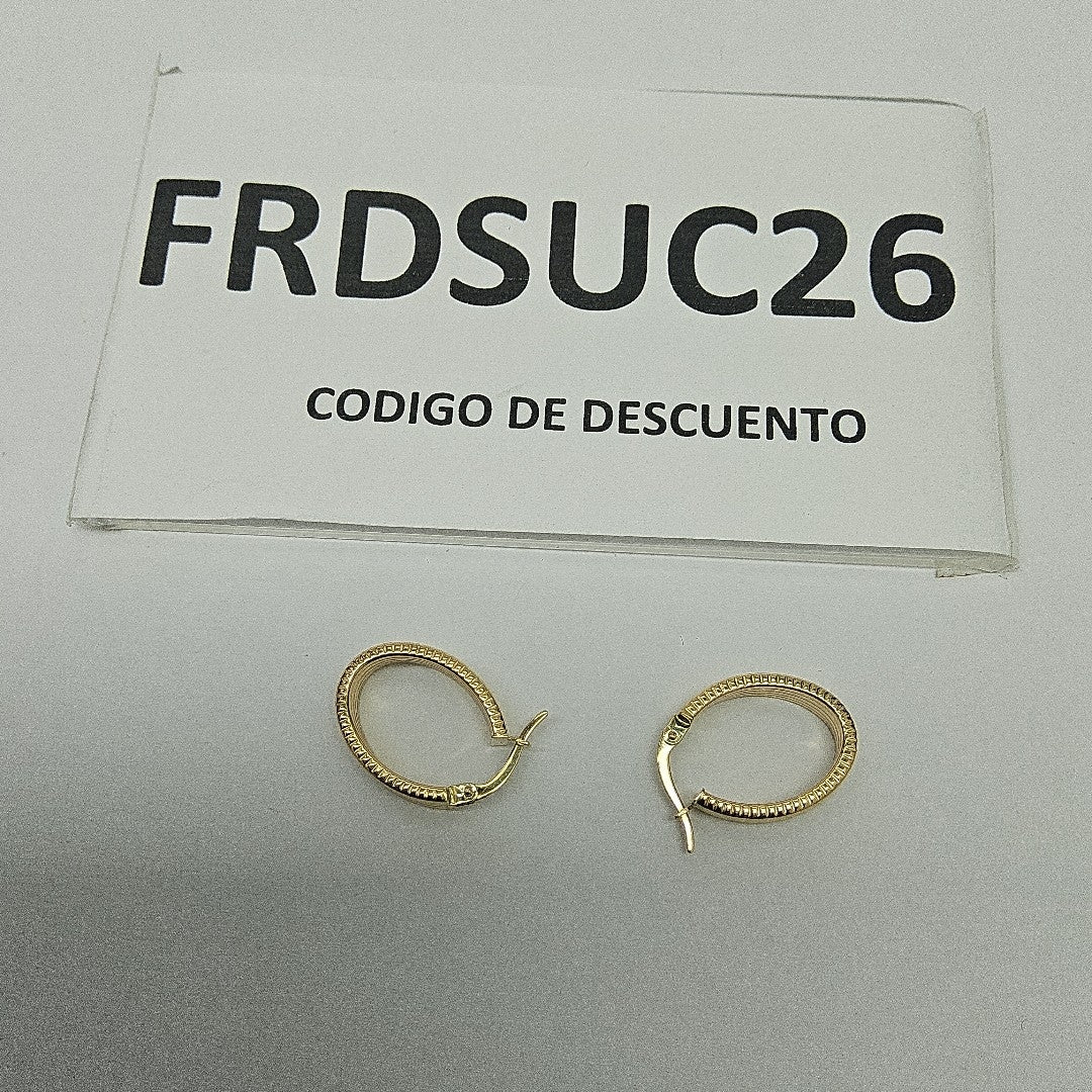 ARRACADAS ORO 14K 1.9 (NUEVO)