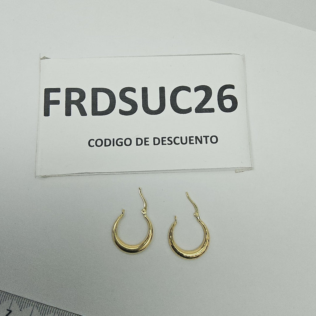 ARRACADAS ORO 14K 1.5 (NUEVO)