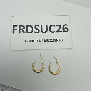ARRACADAS ORO 14K 1.5 (NUEVO)