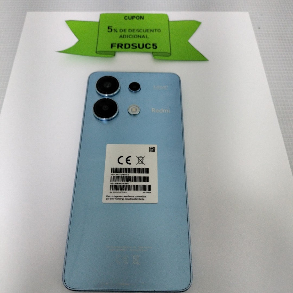 CELULAR XIAOMI REDMI NOTE 13 23129RA5FL (2024) 256 GB 8 GB RAM (SEMINUEVO)