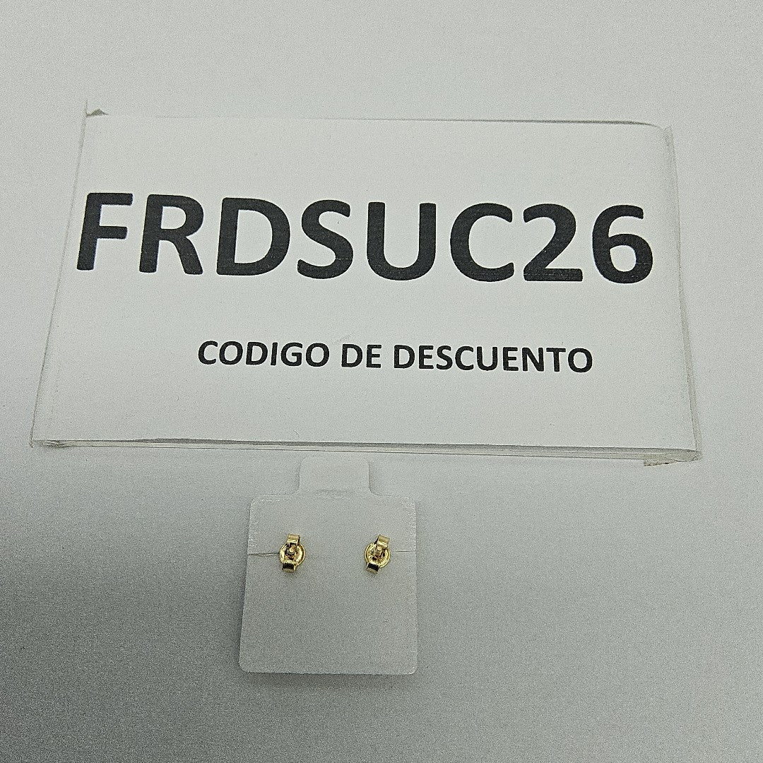 BROQUELES ORO 14K 1.6 (NUEVO)