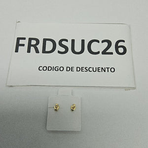 BROQUELES ORO 14K 1.6 (NUEVO)