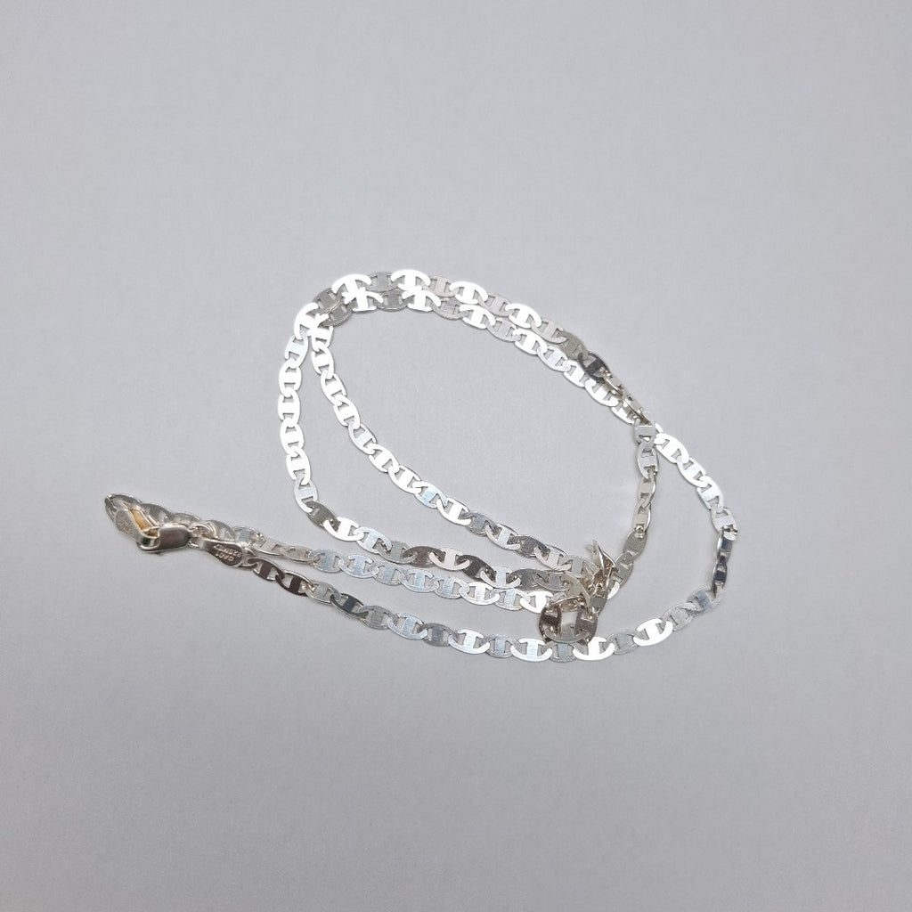 CADENA TEJIDO GUCHI PLATA .925 60 CM 8.9 GR (NUEVO)