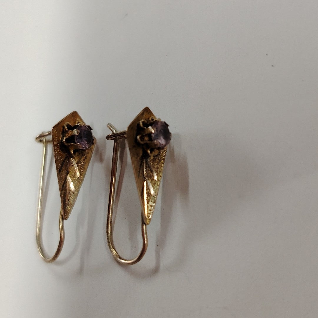 ARETES PAR ORO 8 K 0.3 GRMS (SEMINUEVO)