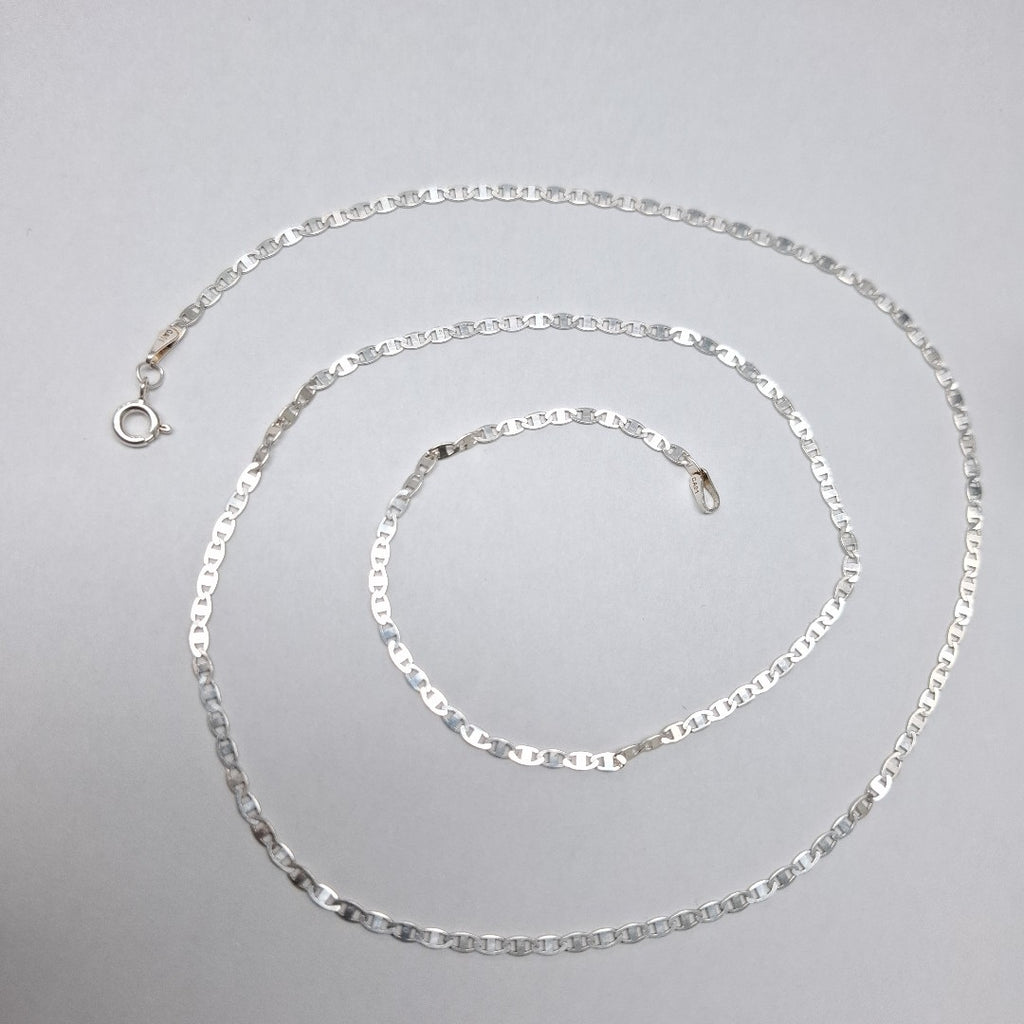 CADENA TEJIDO ESPEJO PLATA .925 60 CM 4.3 GR (NUEVO)