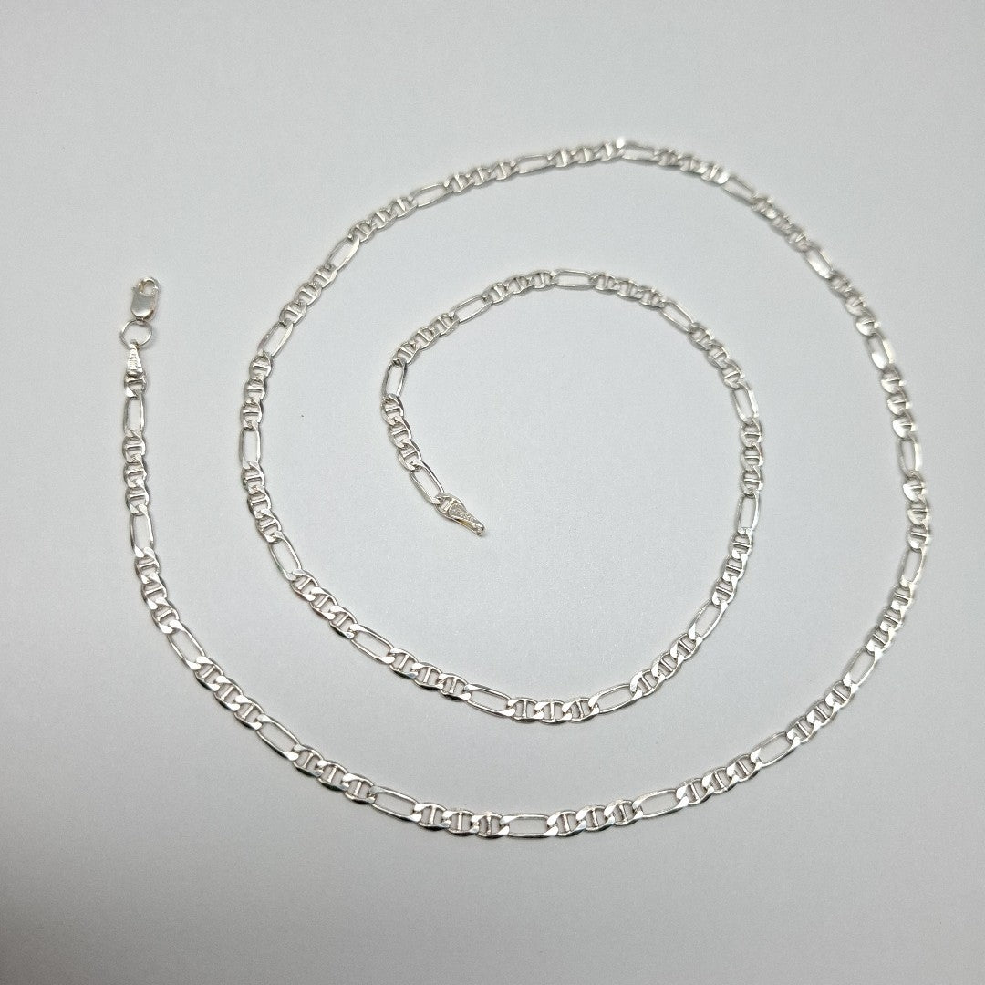 CADENA TEJIDO 3X1 PLATA .925 60 CM 8.4 GR (NUEVO)