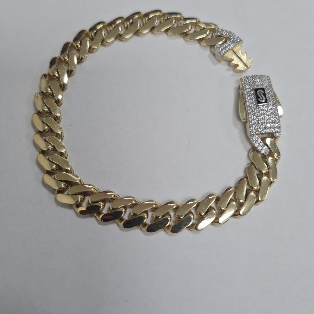 PULSERA MONACO ORO 14K 10.3 (NUEVO)