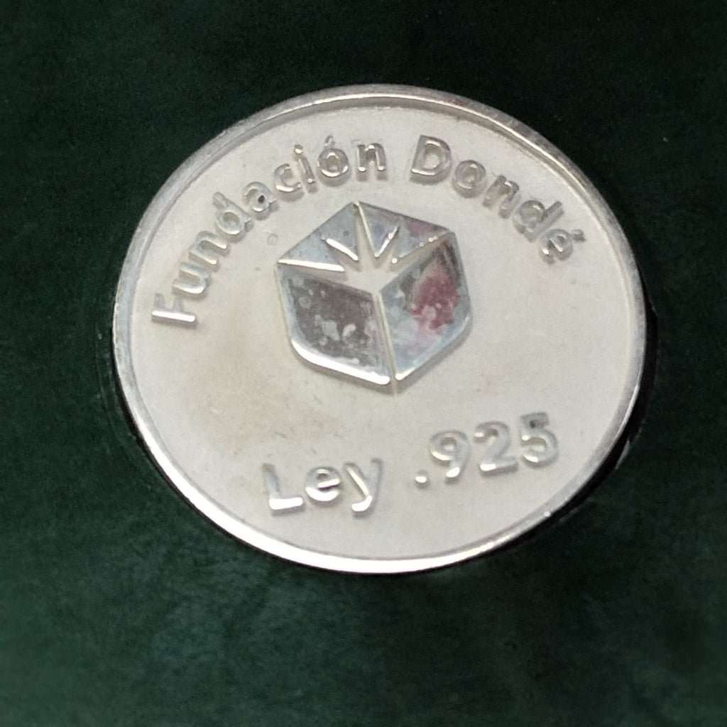MEDALLA CONMEMORATIVA FRD FÚTBOL MOTIVO ÁGUILA PLATA .925 8.9 GR (NUEVO)