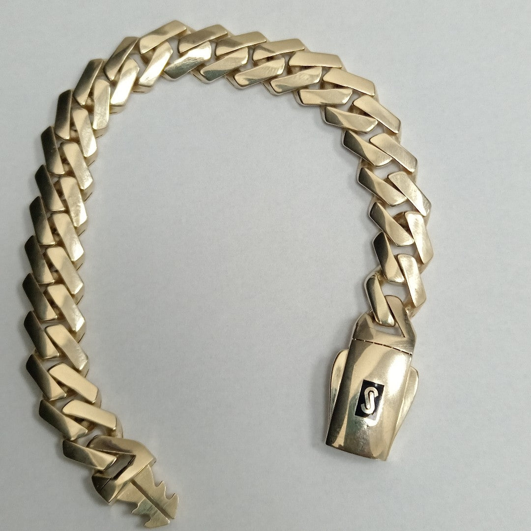 PULSERA MONACO ORO 14K 12.4 (NUEVO)