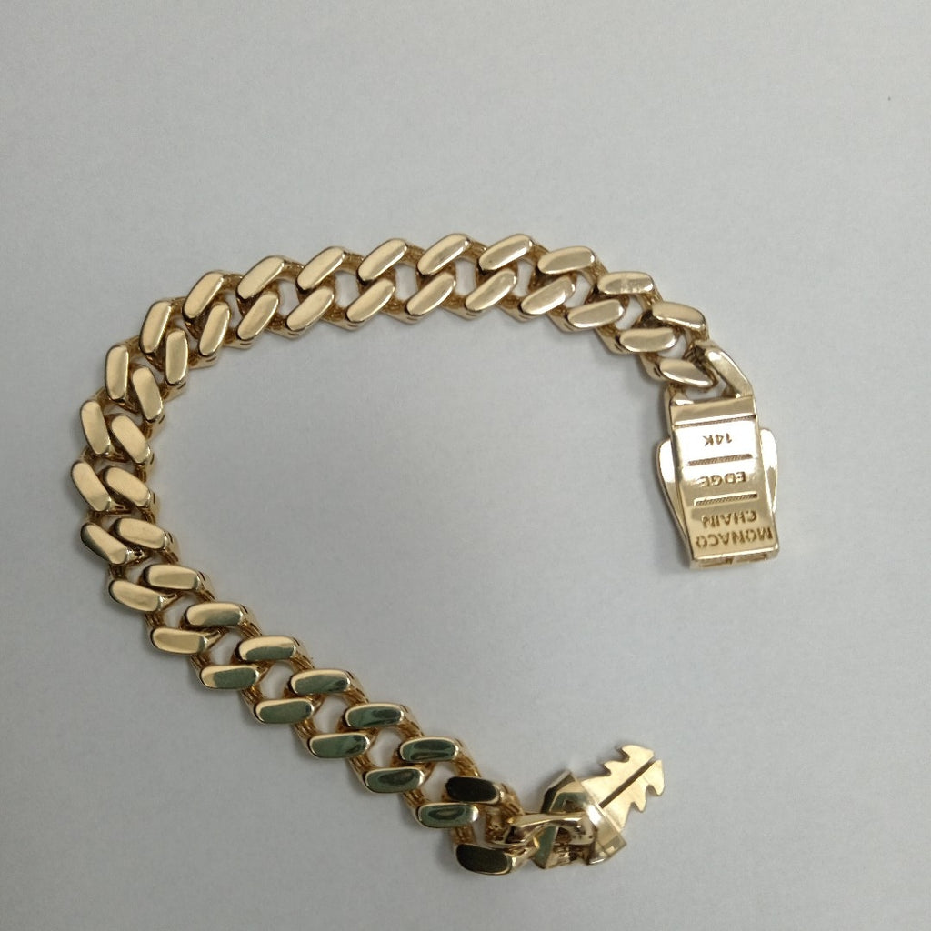 PULSERA MONACO ORO 14K 12 (NUEVO)