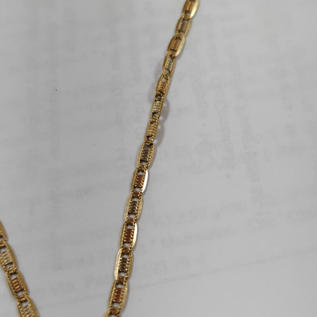 CADENA ORO COMBINADO 14 K 5,20 GRMS (SEMINUEVO)