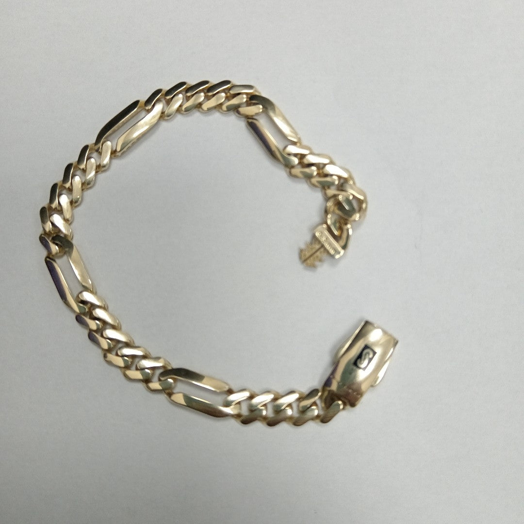 PULSERA MONACO ORO 14K 6.5 (NUEVO)