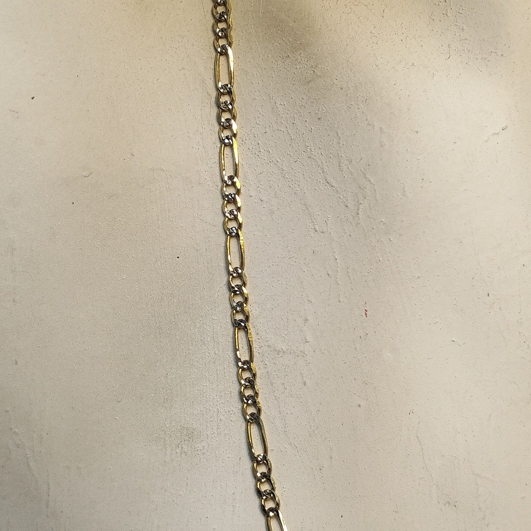 CADENAS TEJIDO 3X1 ORO 14K 55 CM 4.9 GR (NUEVO)