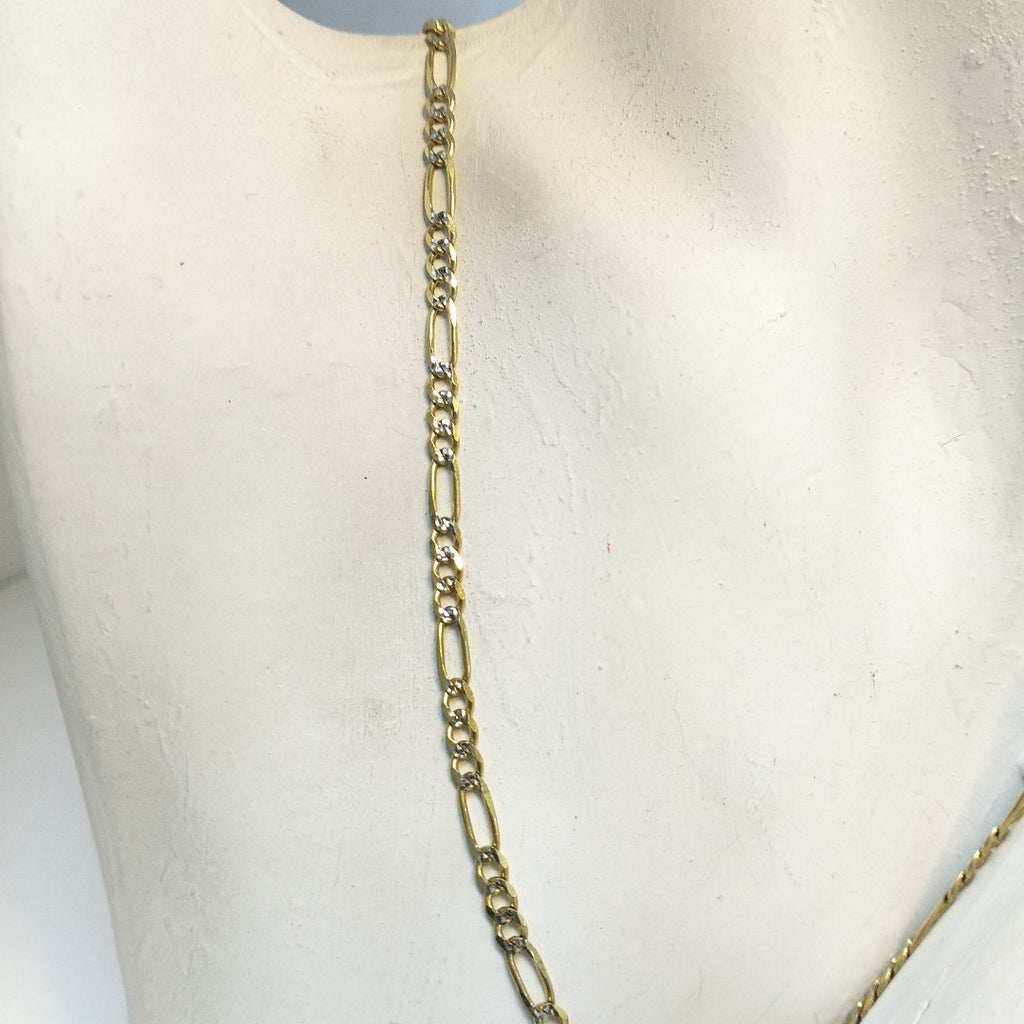CADENAS 3X1 DIAMANTADA ORO 14K 55 CM 8.5 GR (NUEVO)